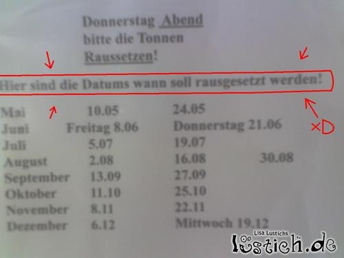 Müllordnung in einem Mehrfamilienhaus Müllordnung in einem Mehrfamilienhaus
