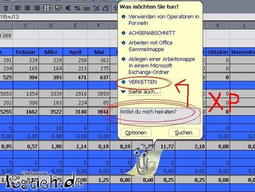 Office2000 will sich binden