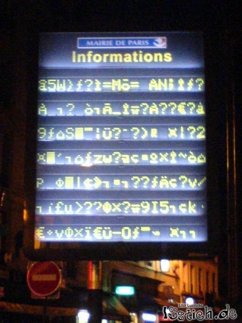 Informations-Tafel Informations-Tafel