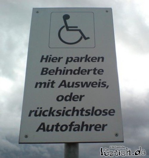 Parkhinweis