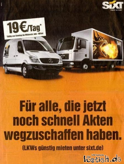 Akten wegschaffen