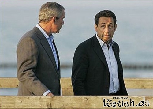 Bush und Sarkozy