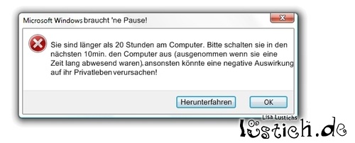Windows braucht eine Pause Windows braucht eine Pause