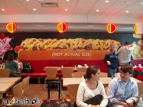 Riesiger Hotdog Riesiger Hotdog