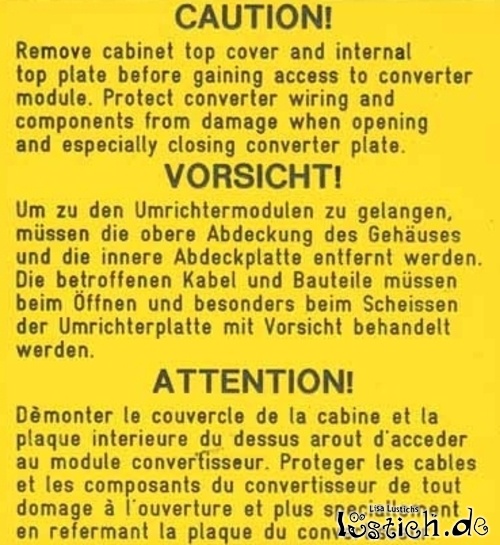 Achtung beim Scheissen Achtung beim Scheissen