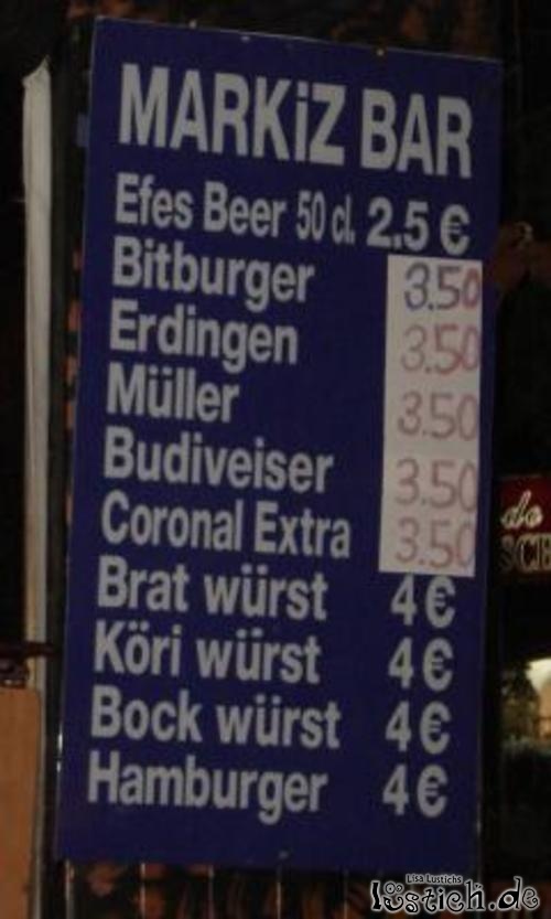Schreibfehler auf dem Schild Schreibfehler auf dem Schild