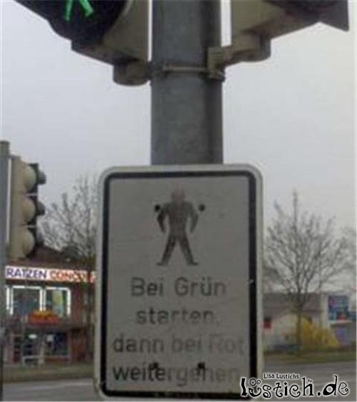 Ampel Hinweisschild