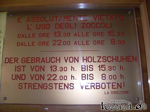 Gebrauch von Holzschuhen Gebrauch von Holzschuhen