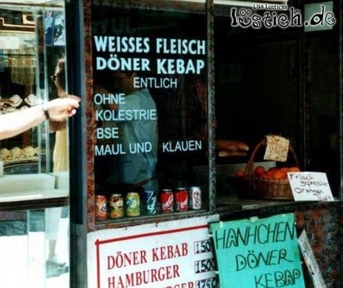 Entlich weisses Fleisch D&ouml;ner Kebap