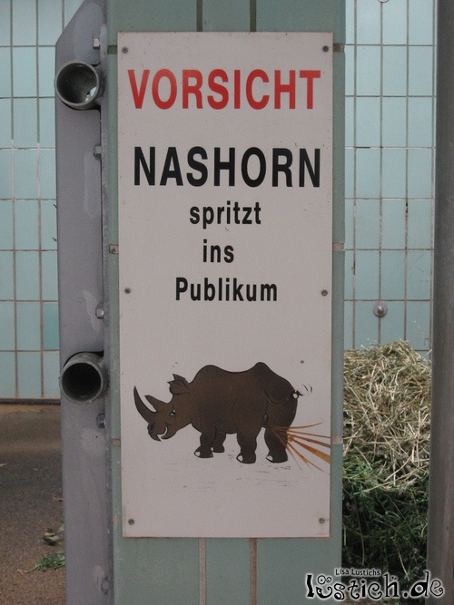 Nashorn spritzt Nashorn spritzt