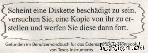 Defekte Diskette Defekte Diskette