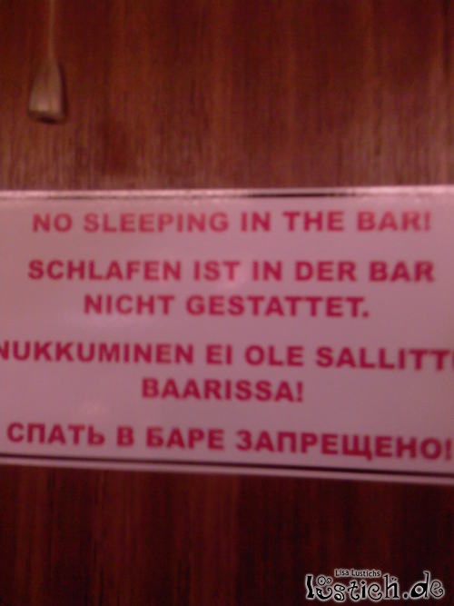 Bitte nicht schlafen Bitte nicht schlafen