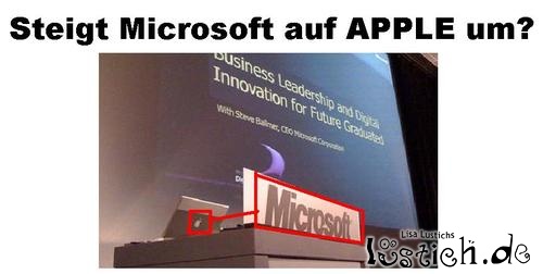 Ist Microsoft jetzt auf Apple umstiegen? Ist Microsoft jetzt auf Apple umstiegen?