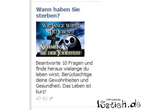 Wann haben Sie sterben? Wann haben Sie sterben?