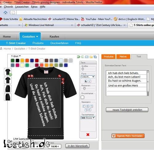 Mach dir dein eigenes Shirt? Mach dir dein eigenes Shirt?