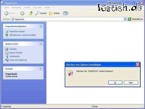 Windows löschen? Windows löschen?