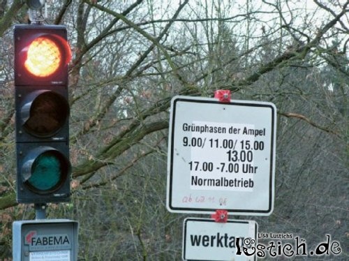 Grünphasen der Ampel Grünphasen der Ampel