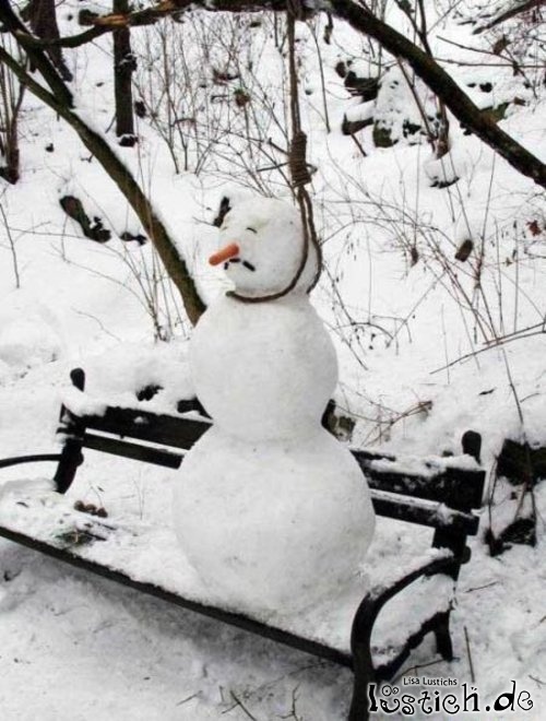 Schneemann am Galgen Schneemann am Galgen