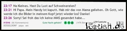 SMS an die Tochter SMS an die Tochter
