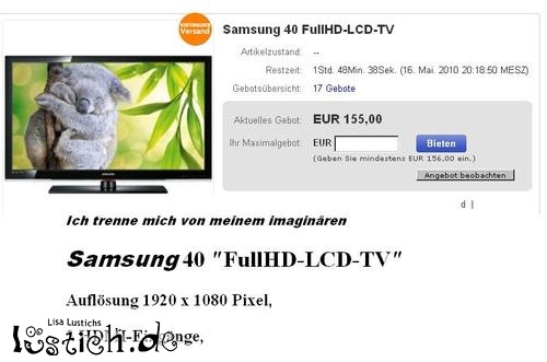 Imagin&auml;rer Full HD TV zu verkaufen