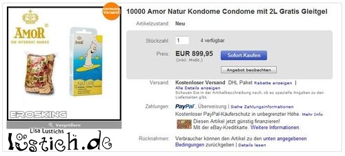 10.000 Kondome inkl. 2 Liter Gleitgel 10.000 Kondome inkl. 2 Liter Gleitgel