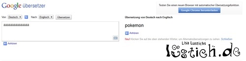 F&uuml;nfzehn Umlaute sind ein Pokemon