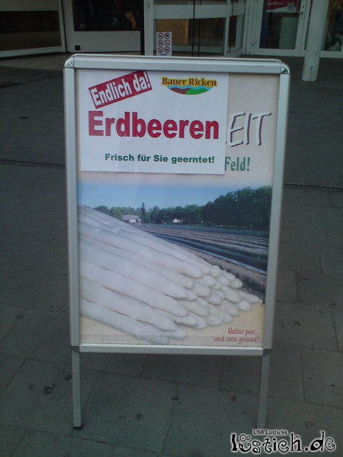 Frische Erdbeeren! Frische Erdbeeren!