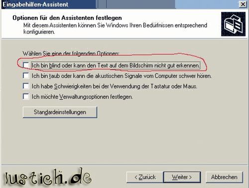 Sinnvolle Option Sinnvolle Option