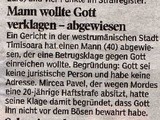 Gott verklagen