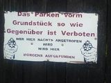 Abschreckendes Schild