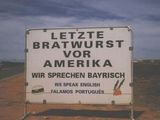 Letzte Bratwurst vor Amerika