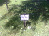 Plakate anbringen verboten