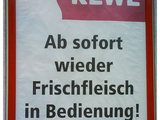 Frischfleisch beim Rewe