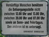 Die Entsorgungsstelle