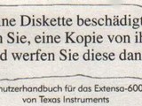 Defekte Diskette