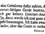 Eine Meinung zu den GEZ Geb&uuml;hren