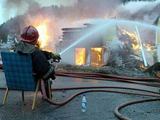 Ein ganz entspannter Feuerwehrmann