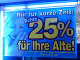 Prozente  f&uuml;r die Alte