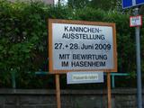 Kaninchen-Ausstellung mit Bewirtung