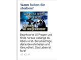 Wann haben Sie sterben?