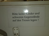 Kinder = schwere Gegenst&auml;nde?