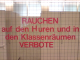Rauchen auf den Huren verboten