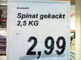 Gekackter Spinat