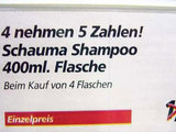 Vier nehmen F&uuml;nf Zahlen