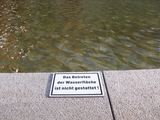 Betreten der Wasserfl&auml;che verboten