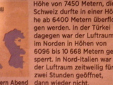 Luftraum von 6.096 bis 10.668 Meter gesperrt!