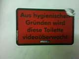 Videoüberwachte Toilette Videoüberwachte Toilette