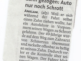 Zahn schrottet Auto Zahn schrottet Auto