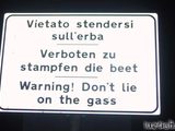 Stampfen verboten