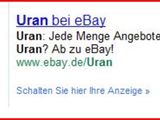 Uran bei ebay